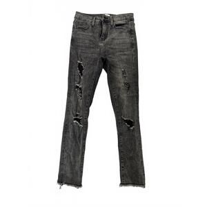 Simple Society Women's Distressed Black Jeans Size 0/24